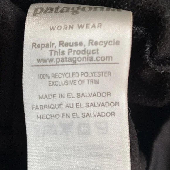Patagonia Mens Hooded Sweatshirt Black S - Picture 7 of 7